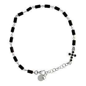 Lapis bracelet by Agios, black hematite beads and 925 silver