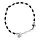 Bracciale Lapis argento 925 ematite nera Agios s1