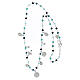 Amore silver necklace celestial grains Agios medals s3