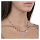 Collier Amore grains multicolores argent 925 Agios s2
