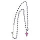 Cross necklace Coloribus blue pink zircons Benedictus s4