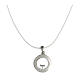 Collana Numisma corda bianca Tau argento 925 Benedictus s3