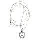 Collana Numisma corda bianca Tau argento 925 Benedictus s4