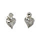 Boucles d'oreilles O Sacrum Cor argent 925 rhodié zircons blancs Agios s5