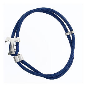 Pulsera cuerda náutica azul Tau Agios