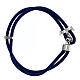 Bracelet Agios cordage bleu tau argent 925 s2
