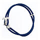Tau cross bracelet Agios blue nautical cord  s1