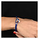 Tau cross bracelet Agios blue nautical cord  s2