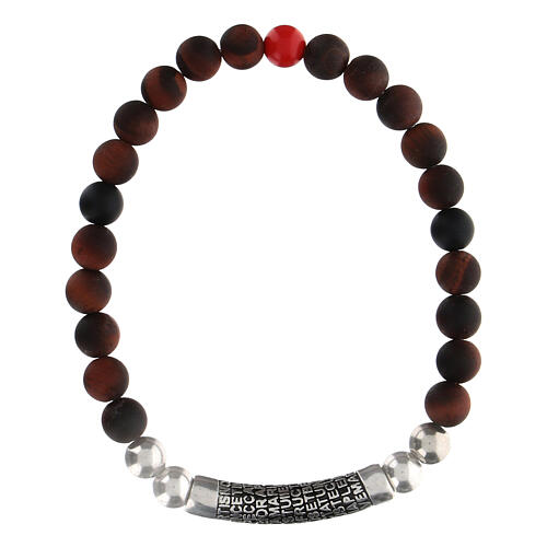 Pulseira pedras naturais castanho opaco Benedictus 1