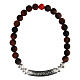 Pulseira pedras naturais castanho opaco Benedictus s1