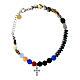 Bracelet Iesus Agios croix zircons bleus s3