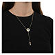 Collana Agios croce argento 925 fin. oro croce s2
