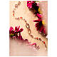 Infinity bracelet by Agios, red and brown stones, rosé 925 silver s5