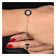 Rosary bracelet Agios, 925 silver, round cut-out medal s2