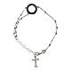 Pulsera rosario Agios plata 925 cruz s1