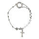 Pulsera rosario Agios plata 925 cruz s2