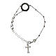 Agios 925 silver cross rosary bracelet s1