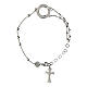 Agios 925 silver cross rosary bracelet s2