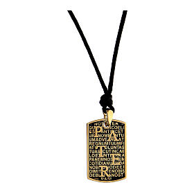 Collier Pater argent 925 doré Benedictus