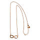 Collar Infinitum rosado plata 925 Agios s4