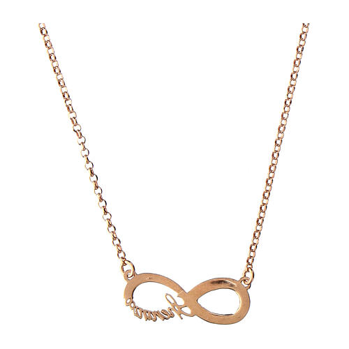 Collier Infinitum rosé argent 925 Agios 2