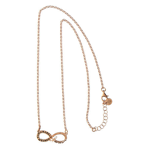 Necklace infinitum rose 925 silver Agios 4