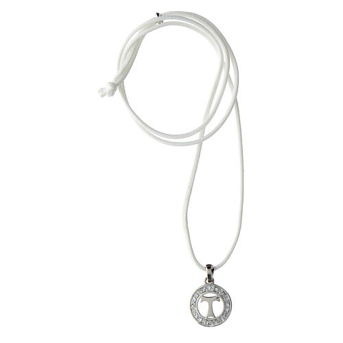 Lanyard necklace with tau cross, 925 silver, Agios 3