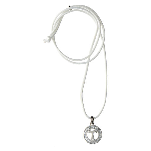 Agios 925 silver Tau cord necklace 3