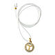 Lanyard necklace with tau cross, gold plated 925 silver, Agios s3