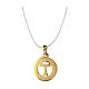 Collana Benedictus croce Tau argento 925 dorato s3