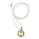 Collana Benedictus croce Tau argento 925 dorato s4