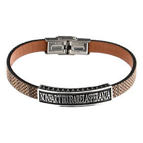 Agios wooden bracelet 925 silver brown wood