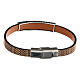 Agios wooden bracelet 925 silver brown wood s2