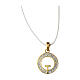 Necklace with tau medal, gold plated 925 silver, Agios s1