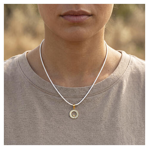 Collana tau cordino argento 925 Benedictus 2