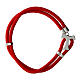 Bracciale Tau cordino rosso Agios s1