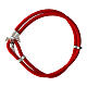 Tau cross bracelet with red cord Agios s2