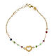 Benedictus bracelet, colourful beads, gold plated 925 silver s3
