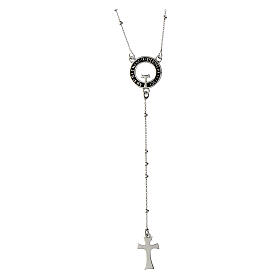 Beatitudinem necklace rosary, 925 silver, Agios Gioielli