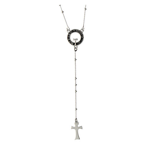 Beatitudinem necklace rosary, 925 silver, Agios Gioielli 1