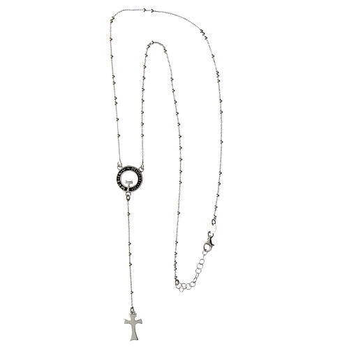 Beatitudinem necklace rosary, 925 silver, Agios Gioielli 4