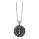Cross pendant necklace in 925 silver Agios s1