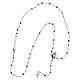 Collar rosario piedras multicolores corazón Benedictus s4