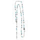 Multicolor rosary necklace 925 silver Agios s4