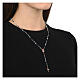 925 rose silver multicolor necklace Agios  s2