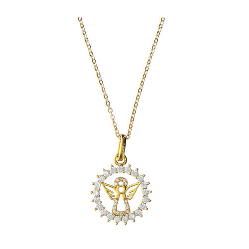 Collana Angelo Agios argento 925 dorato 1