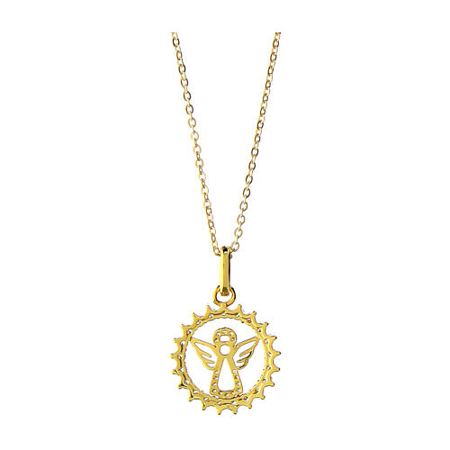 Collana Angelo Agios argento 925 dorato 3