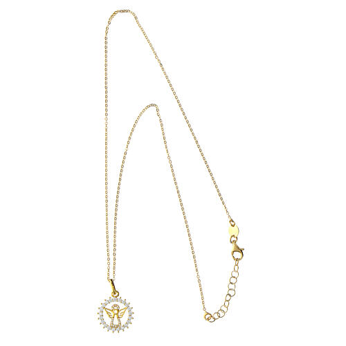 Agios Angel necklace in 925 gilded silver 4