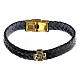 Bracciale eco fibra Pater Agios nero s1