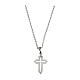 Collier croix ajourée zircons violets argent 925 Agios s2